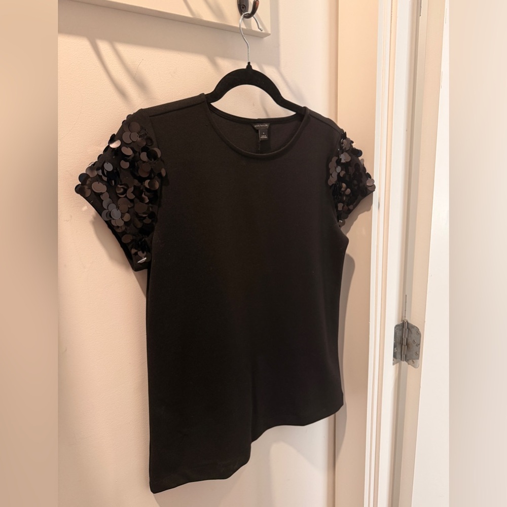 Ann Taylor - Sequin Embellished Top - Size M